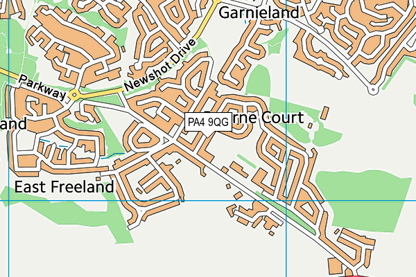 PA4 9QG map - OS VectorMap District (Ordnance Survey) PA4 9QG map - OS VectorMap District (Ordnance Survey)