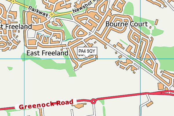 PA4 9QY map - OS VectorMap District (Ordnance Survey) PA4 9QY map - OS VectorMap District (Ordnance Survey)