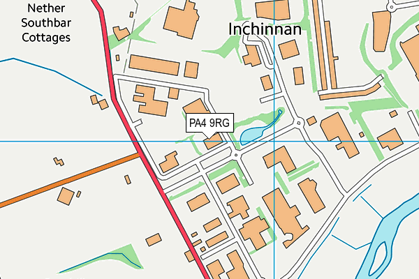 PA4 9RG map - OS VectorMap District (Ordnance Survey)