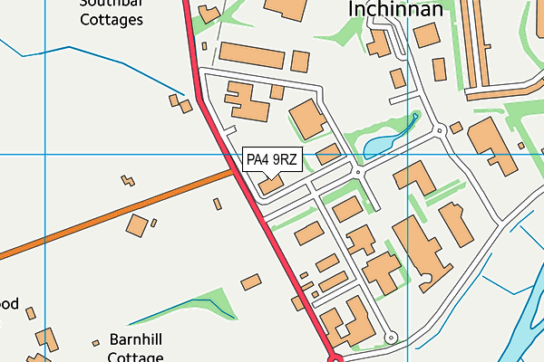 PA4 9RZ map - OS VectorMap District (Ordnance Survey) PA4 9RZ map - OS VectorMap District (Ordnance Survey)