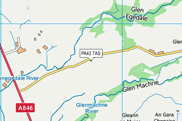 PA42 7AS map - OS VectorMap District (Ordnance Survey) PA42 7AS map - OS VectorMap District (Ordnance Survey)