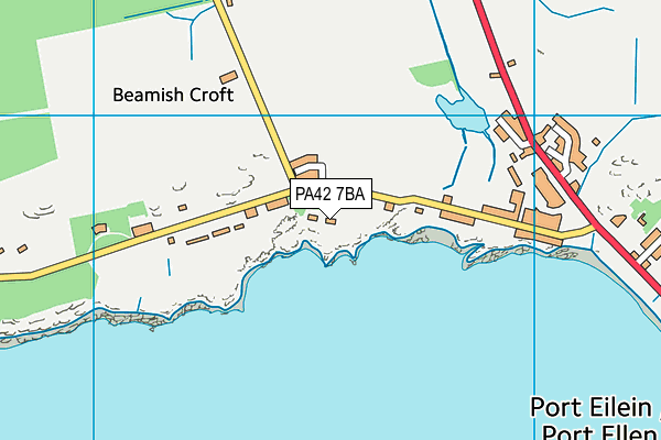 PA42 7BA map - OS VectorMap District (Ordnance Survey) PA42 7BA map - OS VectorMap District (Ordnance Survey)