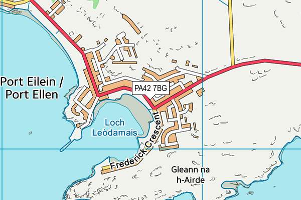 PA42 7BG map - OS VectorMap District (Ordnance Survey)