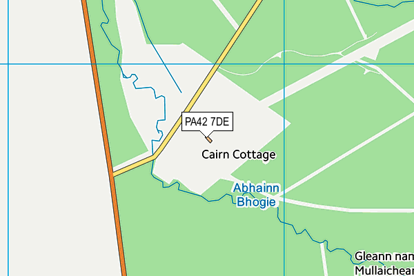 PA42 7DE map - OS VectorMap District (Ordnance Survey)