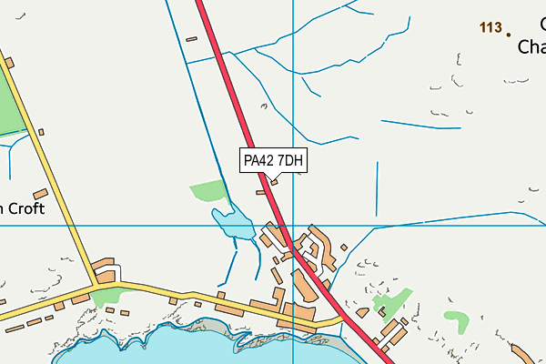 PA42 7DH map - OS VectorMap District (Ordnance Survey) PA42 7DH map - OS VectorMap District (Ordnance Survey)