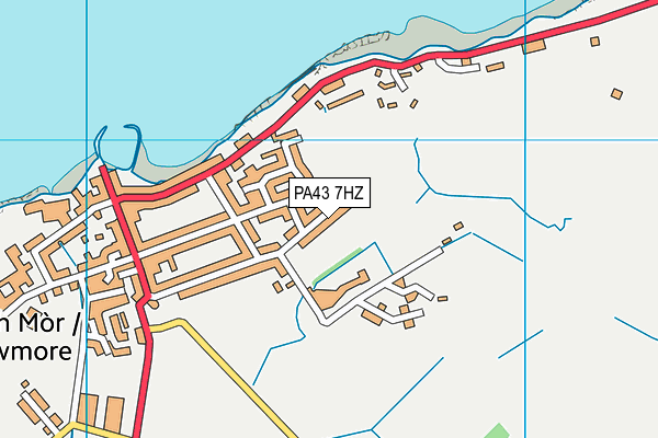 PA43 7HZ map - OS VectorMap District (Ordnance Survey) PA43 7HZ map - OS VectorMap District (Ordnance Survey)