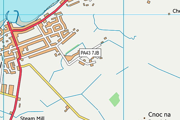 PA43 7JB map - OS VectorMap District (Ordnance Survey) PA43 7JB map - OS VectorMap District (Ordnance Survey)
