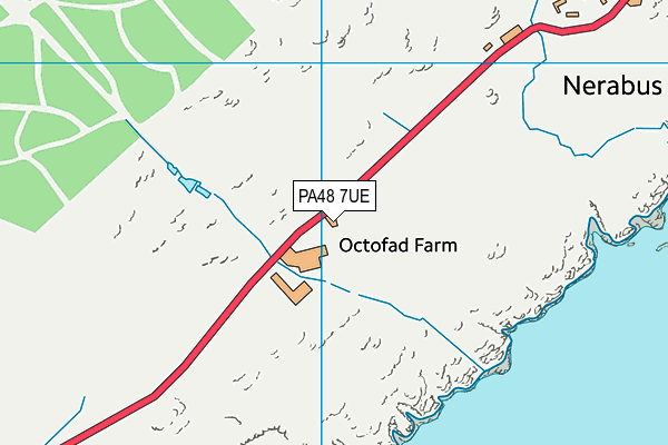 PA48 7UE map - OS VectorMap District (Ordnance Survey)