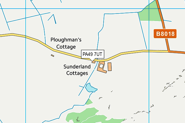PA49 7UT map - OS VectorMap District (Ordnance Survey)