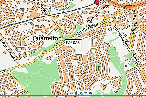 PA5 0AS map - OS VectorMap District (Ordnance Survey) PA5 0AS map - OS VectorMap District (Ordnance Survey)
