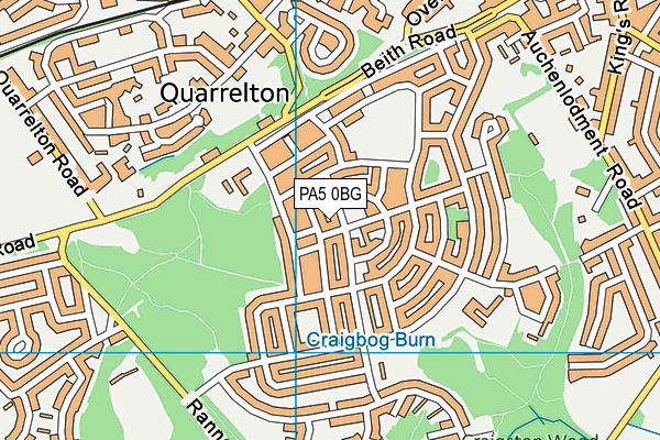 PA5 0BG map - OS VectorMap District (Ordnance Survey) PA5 0BG map - OS VectorMap District (Ordnance Survey)