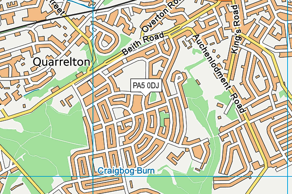 PA5 0DJ map - OS VectorMap District (Ordnance Survey)