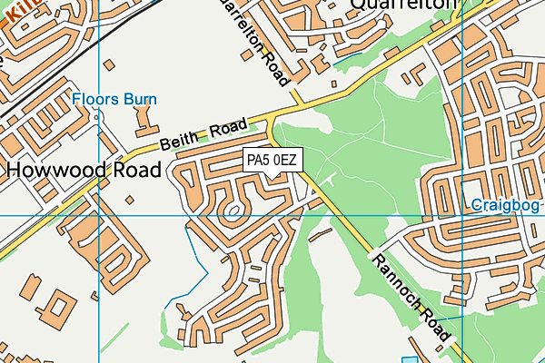 PA5 0EZ map - OS VectorMap District (Ordnance Survey) PA5 0EZ map - OS VectorMap District (Ordnance Survey)