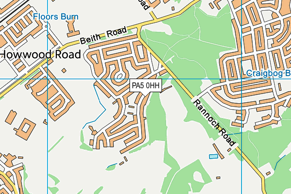 PA5 0HH map - OS VectorMap District (Ordnance Survey) PA5 0HH map - OS VectorMap District (Ordnance Survey)