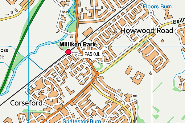 PA5 0JL map - OS VectorMap District (Ordnance Survey) PA5 0JL map - OS VectorMap District (Ordnance Survey)