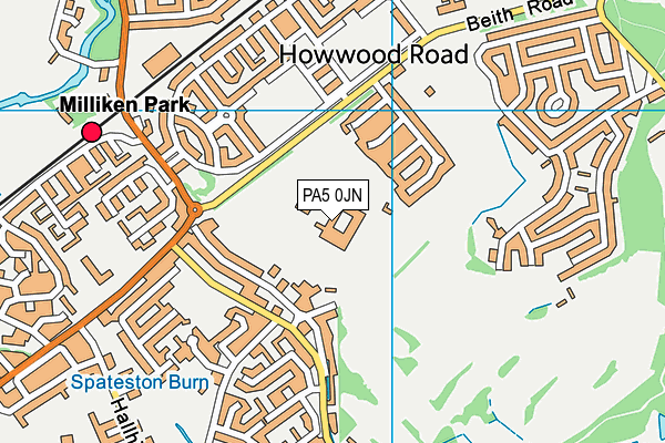 PA5 0JN map - OS VectorMap District (Ordnance Survey)