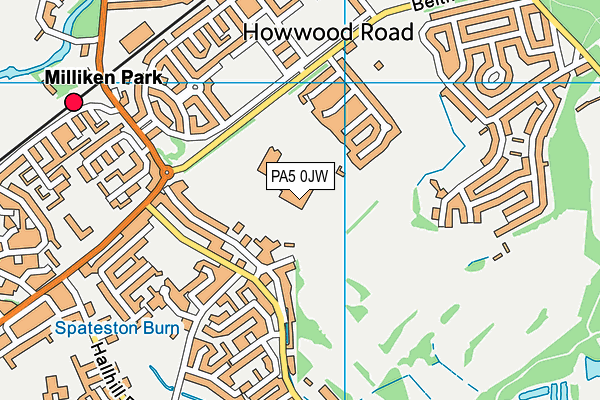 PA5 0JW map - OS VectorMap District (Ordnance Survey) PA5 0JW map - OS VectorMap District (Ordnance Survey)