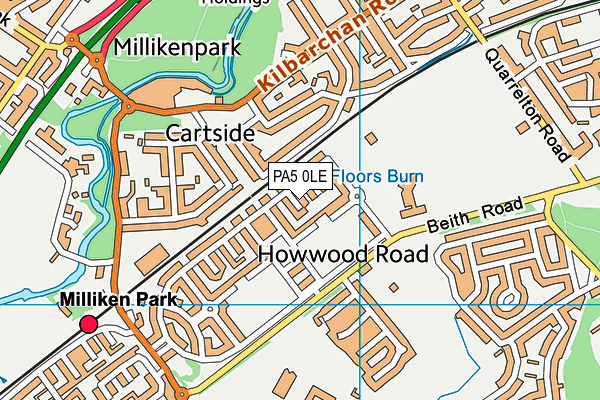 PA5 0LE map - OS VectorMap District (Ordnance Survey)