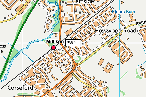 PA5 0LJ map - OS VectorMap District (Ordnance Survey) PA5 0LJ map - OS VectorMap District (Ordnance Survey)