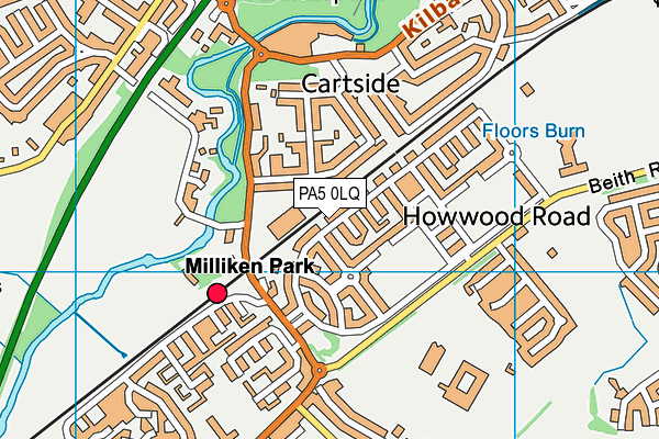 PA5 0LQ map - OS VectorMap District (Ordnance Survey)