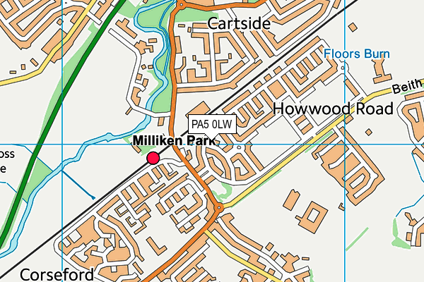 PA5 0LW map - OS VectorMap District (Ordnance Survey) PA5 0LW map - OS VectorMap District (Ordnance Survey)