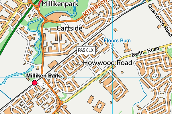 PA5 0LX map - OS VectorMap District (Ordnance Survey) PA5 0LX map - OS VectorMap District (Ordnance Survey)