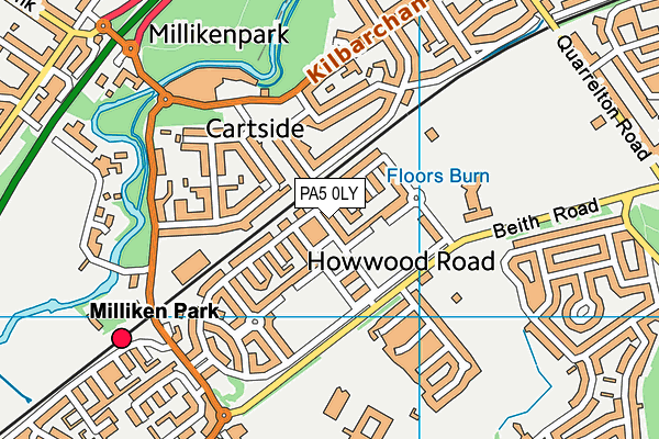 PA5 0LY map - OS VectorMap District (Ordnance Survey) PA5 0LY map - OS VectorMap District (Ordnance Survey)