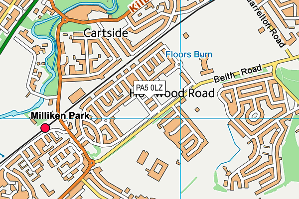 PA5 0LZ map - OS VectorMap District (Ordnance Survey) PA5 0LZ map - OS VectorMap District (Ordnance Survey)