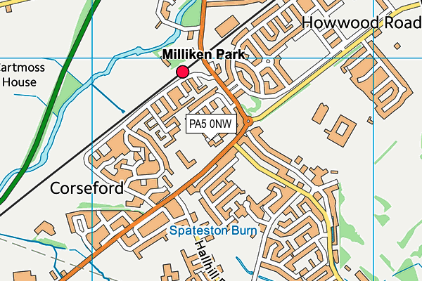 PA5 0NW map - OS VectorMap District (Ordnance Survey)