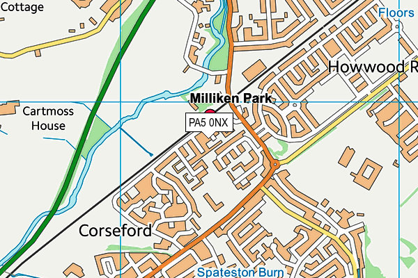 PA5 0NX map - OS VectorMap District (Ordnance Survey)