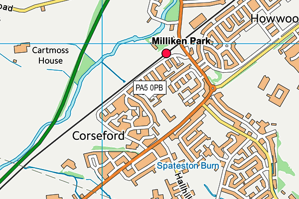 PA5 0PB map - OS VectorMap District (Ordnance Survey) PA5 0PB map - OS VectorMap District (Ordnance Survey)