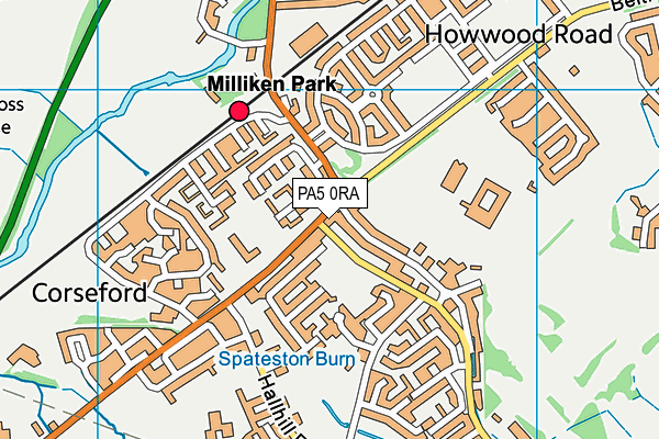 PA5 0RA map - OS VectorMap District (Ordnance Survey) PA5 0RA map - OS VectorMap District (Ordnance Survey)
