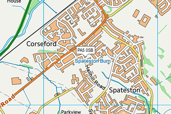 PA5 0SB map - OS VectorMap District (Ordnance Survey) PA5 0SB map - OS VectorMap District (Ordnance Survey)