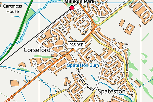 PA5 0SE map - OS VectorMap District (Ordnance Survey) PA5 0SE map - OS VectorMap District (Ordnance Survey)