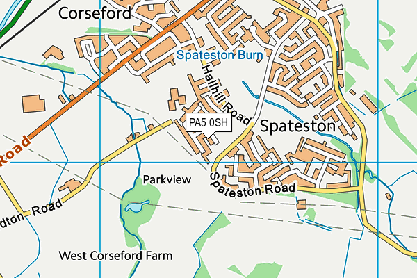 PA5 0SH map - OS VectorMap District (Ordnance Survey) PA5 0SH map - OS VectorMap District (Ordnance Survey)