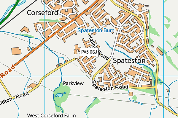 PA5 0SJ map - OS VectorMap District (Ordnance Survey)