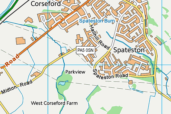 PA5 0SN map - OS VectorMap District (Ordnance Survey) PA5 0SN map - OS VectorMap District (Ordnance Survey)