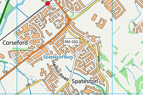 PA5 0SQ map - OS VectorMap District (Ordnance Survey) PA5 0SQ map - OS VectorMap District (Ordnance Survey)