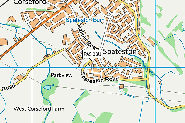 PA5 0SU map - OS VectorMap District (Ordnance Survey) PA5 0SU map - OS VectorMap District (Ordnance Survey)