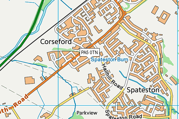 PA5 0TN map - OS VectorMap District (Ordnance Survey) PA5 0TN map - OS VectorMap District (Ordnance Survey)
