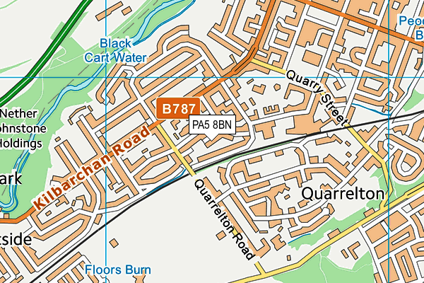 PA5 8BN map - OS VectorMap District (Ordnance Survey) PA5 8BN map - OS VectorMap District (Ordnance Survey)