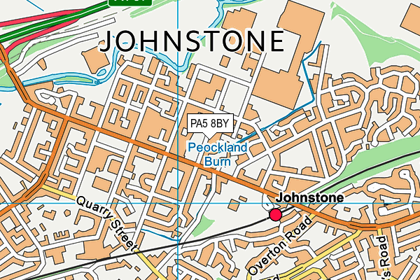 PA5 8BY map - OS VectorMap District (Ordnance Survey) PA5 8BY map - OS VectorMap District (Ordnance Survey)