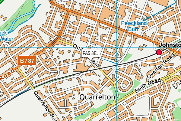 PA5 8EJ map - OS VectorMap District (Ordnance Survey) PA5 8EJ map - OS VectorMap District (Ordnance Survey)