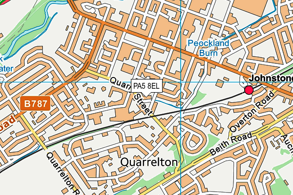 PA5 8EL map - OS VectorMap District (Ordnance Survey) PA5 8EL map - OS VectorMap District (Ordnance Survey)