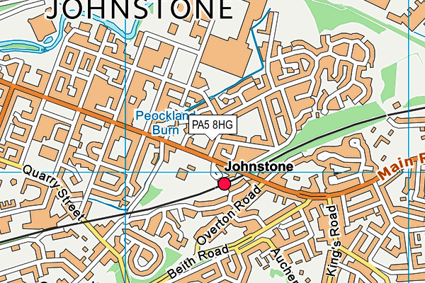 PA5 8HG map - OS VectorMap District (Ordnance Survey) PA5 8HG map - OS VectorMap District (Ordnance Survey)