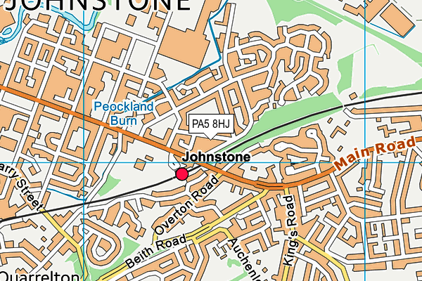 PA5 8HJ map - OS VectorMap District (Ordnance Survey)