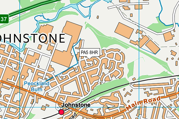 PA5 8HR map - OS VectorMap District (Ordnance Survey) PA5 8HR map - OS VectorMap District (Ordnance Survey)