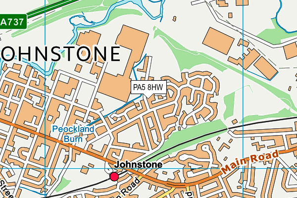 PA5 8HW map - OS VectorMap District (Ordnance Survey) PA5 8HW map - OS VectorMap District (Ordnance Survey)