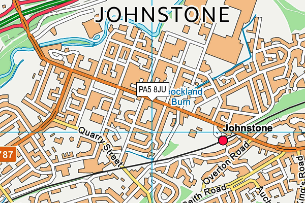 PA5 8JU map - OS VectorMap District (Ordnance Survey)