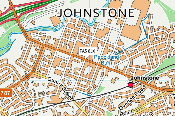 PA5 8JX map - OS VectorMap District (Ordnance Survey)